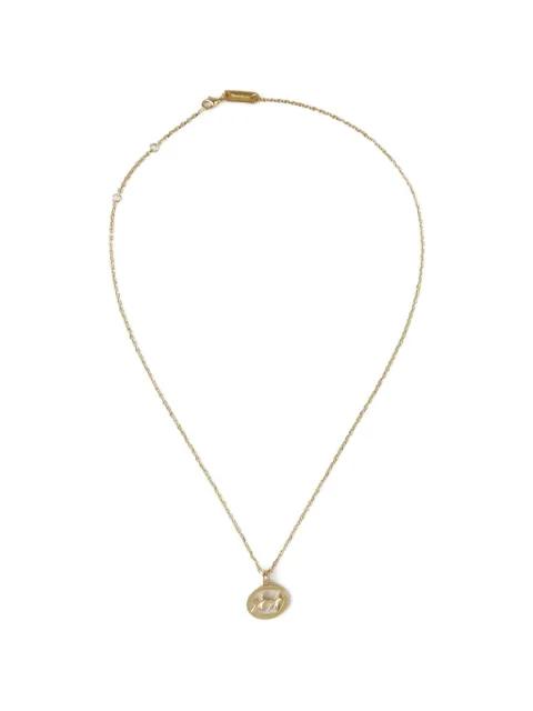 oval charm necklace by TWOJEYS