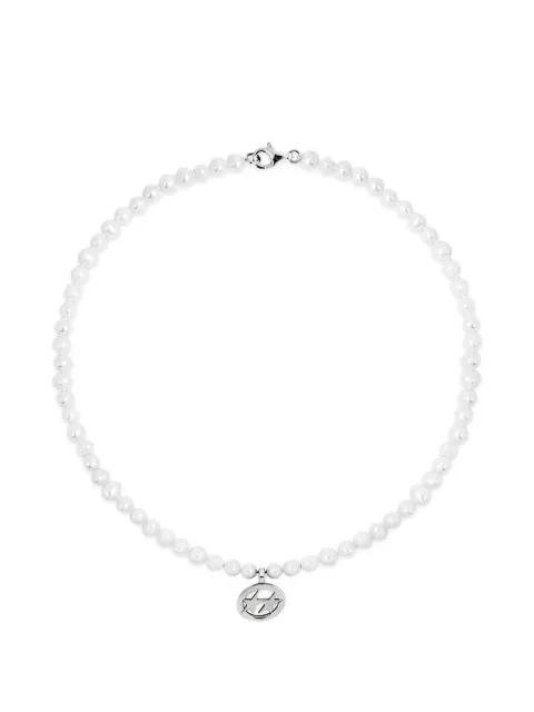 round pearl pendant necklace by TWOJEYS