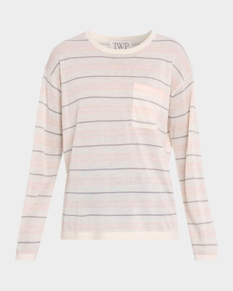 4Th St Striped Cashmere Top by TWP