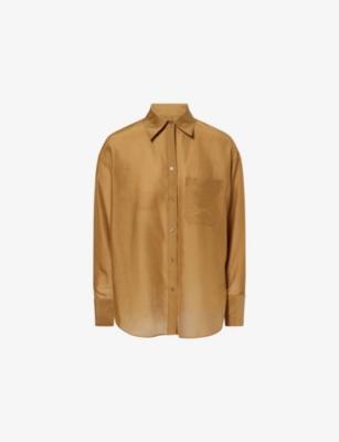 Big Joe Oversized Cotton and Silk-Blend Shirt by TWP
