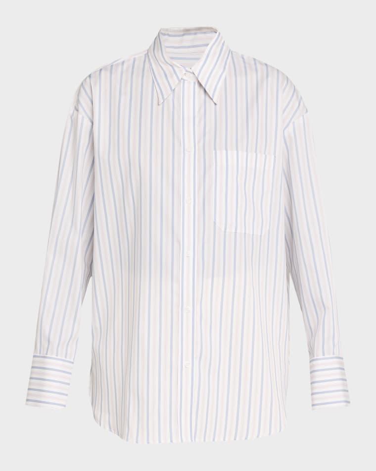 Big Joe Shirt in Hairline Stripe by TWP