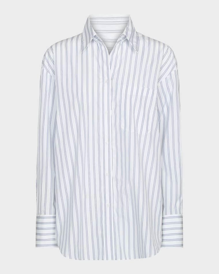 Big Joe Striped Cotton Button-Front Shirt by TWP