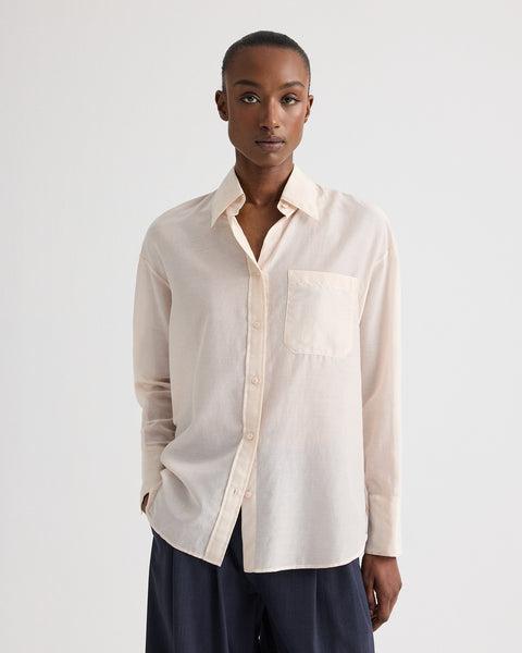 Big Joe Shirt in Cotton Silk Organza by TWP CLOTHING