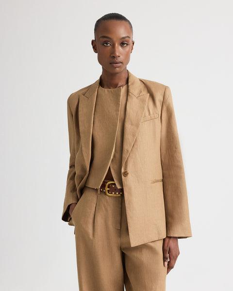 Boy Blazer in Chintzed Linen by TWP CLOTHING