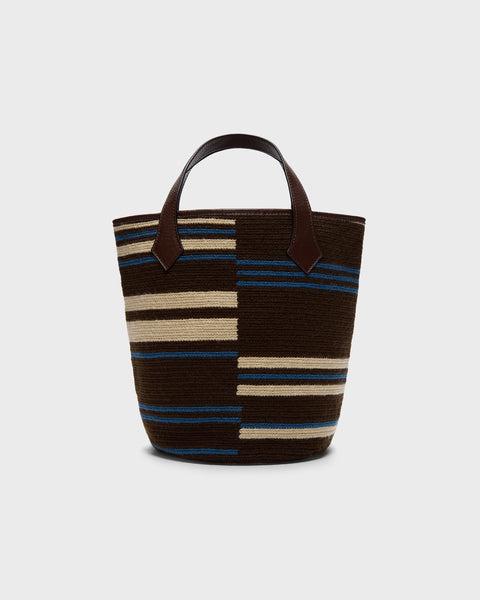 Caraiva Tote in Broken Stripe Woven by TWP CLOTHING