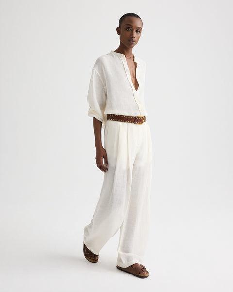 Carries Trouser in Silk Linen Gauze by TWP CLOTHING