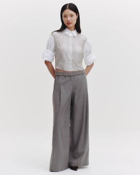 Chloe Top in Woven Mesh by TWP CLOTHING