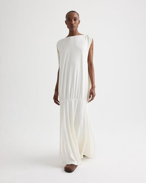 Cocoon Dress in Matte Crepe Jersey by TWP CLOTHING