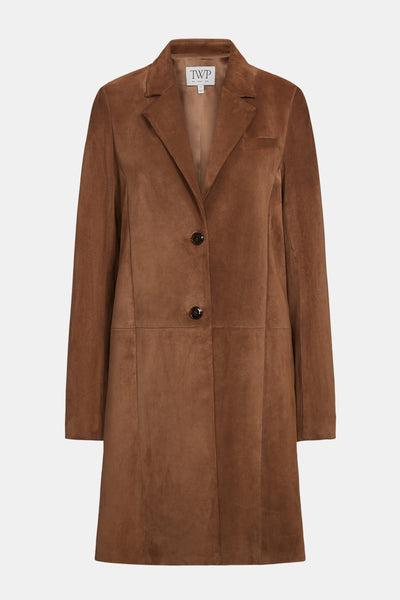 Easy Car Coat in Heavy Suede by TWP CLOTHING