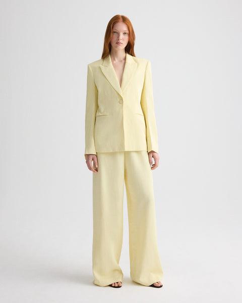 Her Fit Blazer in Coated Viscose Linen by TWP CLOTHING