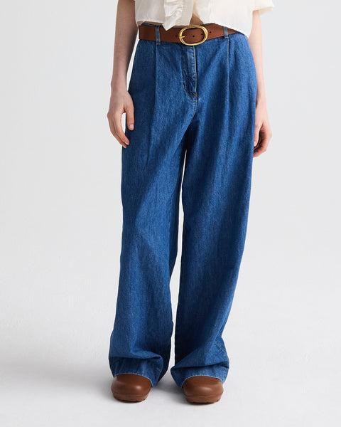 Hudson St Jean in Linen Cotton Denim by TWP CLOTHING