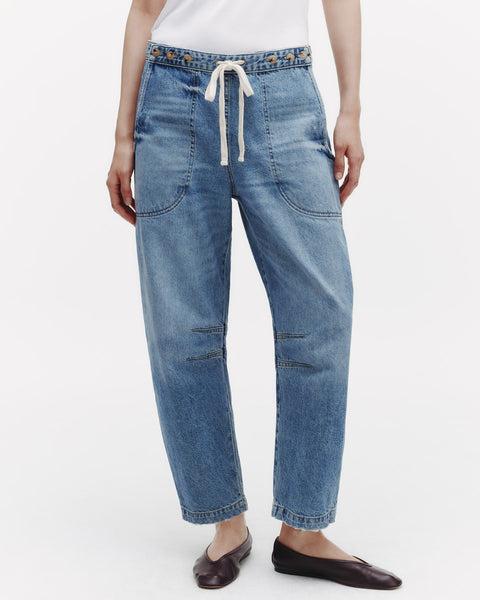 Jetties Beach Jean in Vintage Wash Denim by TWP CLOTHING