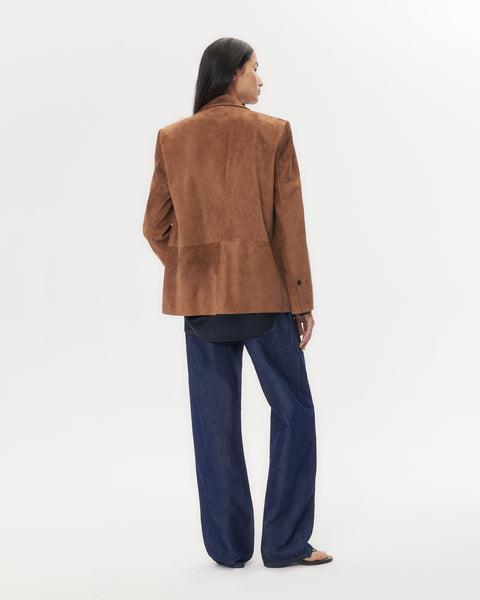 Jillian Blazer in Heavy Suede by TWP CLOTHING