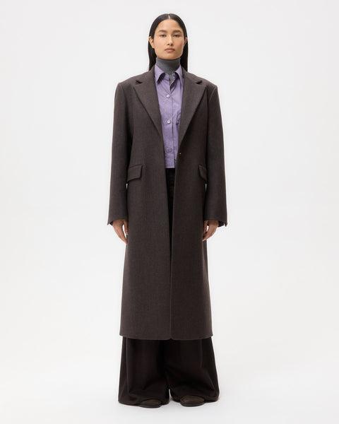 Mattie Coat in Melange Twill Coating by TWP CLOTHING