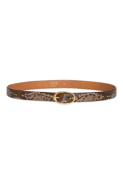 Narrow Belt in Python by TWP CLOTHING
