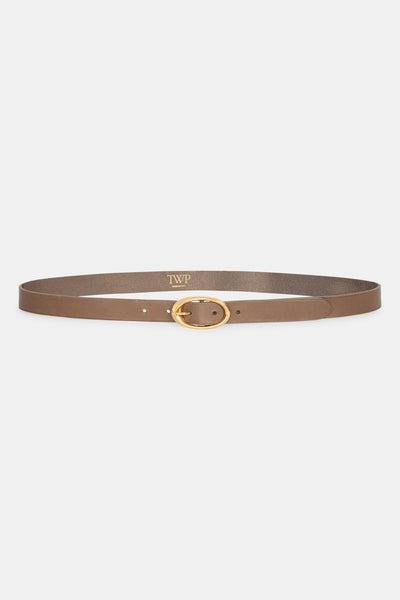 Narrow Belt in Vachetta Leather by TWP CLOTHING