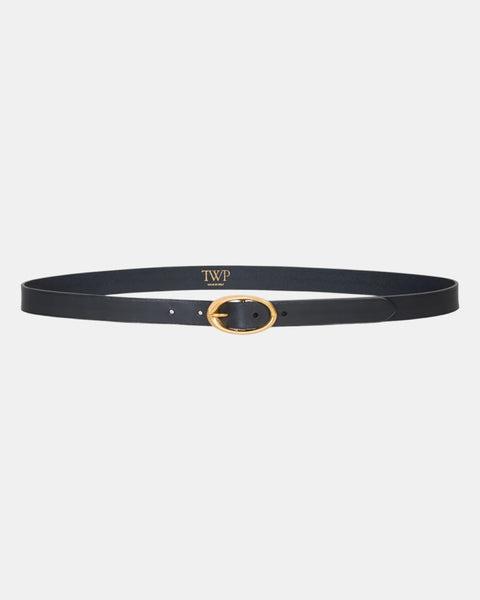 Narrow Belt in Vachetta Leather by TWP CLOTHING