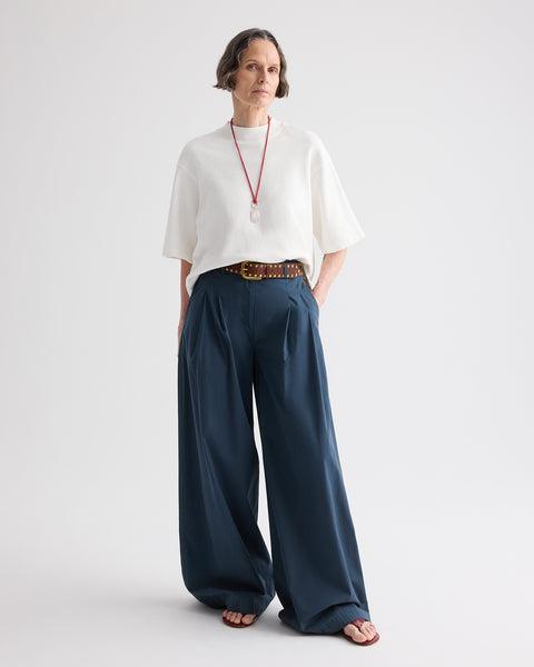 Next Didi Raw Hem Pant in Cotton Poplin by TWP CLOTHING