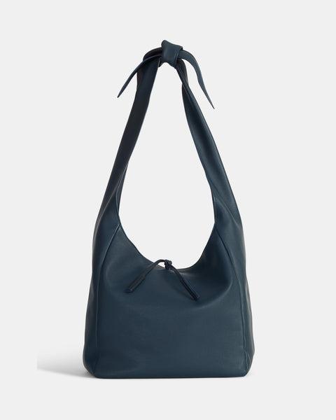 Paros Bag | Navy Leather Shoulder Bag| TWP Clothing by TWP CLOTHING
