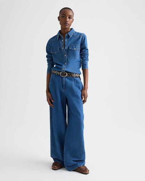 Ranchers Daughter Shirt in Denim Shirting by TWP CLOTHING