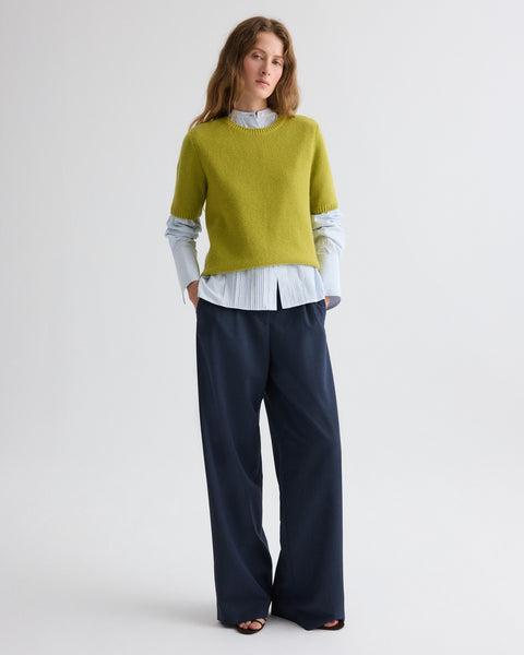 Seed Stitch Audrey Sweater in Cashmere by TWP CLOTHING Seed Stitch Audrey Sweater in Cashmere by TWP CLOTHING