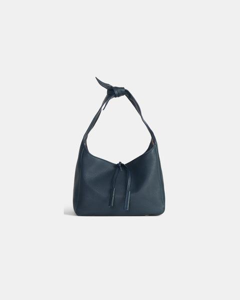 Small Fisherman Bag with Ties in Leather by TWP CLOTHING