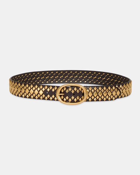 Snake in My Garden Wide Belt in Vachetta Leather by TWP CLOTHING