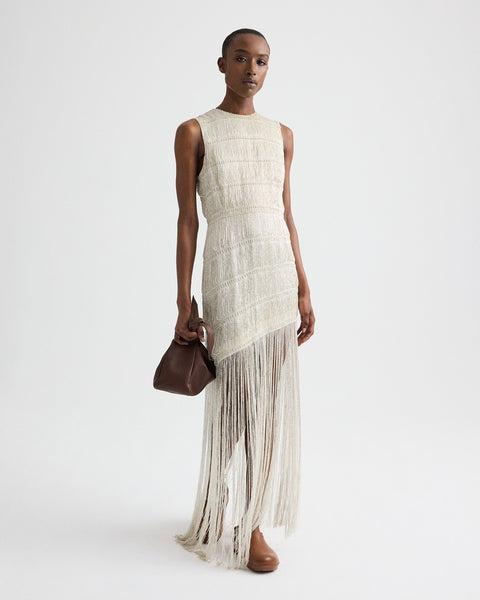 Stairway to Heaven Dress in Knotted Silk Thread by TWP CLOTHING