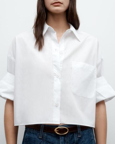 The Next Ex | White Short Sleeve Cotton Shirt | TWP Clothing by TWP CLOTHING