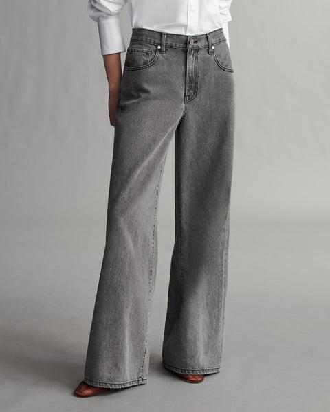 Tiny Dancer Jean in Dark Grey Denim by TWP CLOTHING