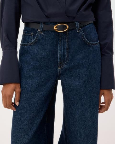 Tiny Dancer Jean in Dark Wash Denim by TWP CLOTHING