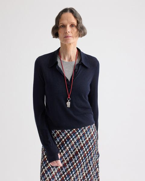 Uma Henley Sweater in Cashmere by TWP CLOTHING