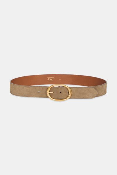 Wide Belt in Suede by TWP CLOTHING