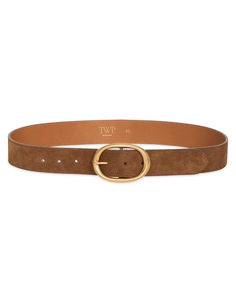 Wide Belt in Suede by TWP CLOTHING
