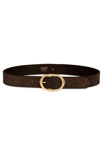 Wide Belt in Suede by TWP CLOTHING
