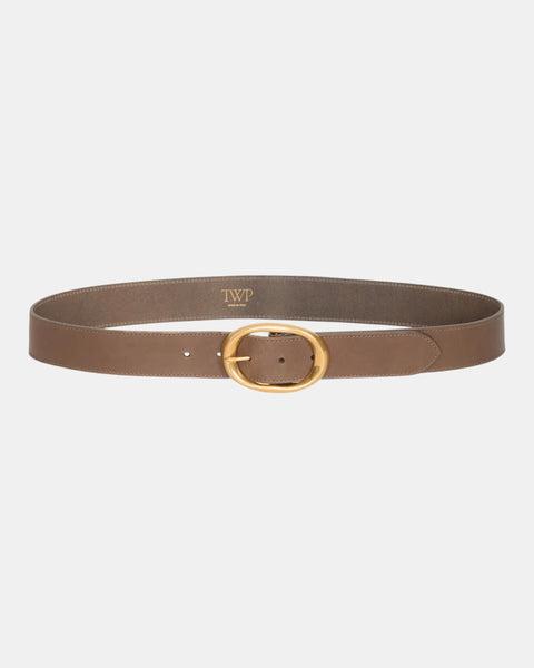 Wide Belt in Vachetta Leather by TWP CLOTHING