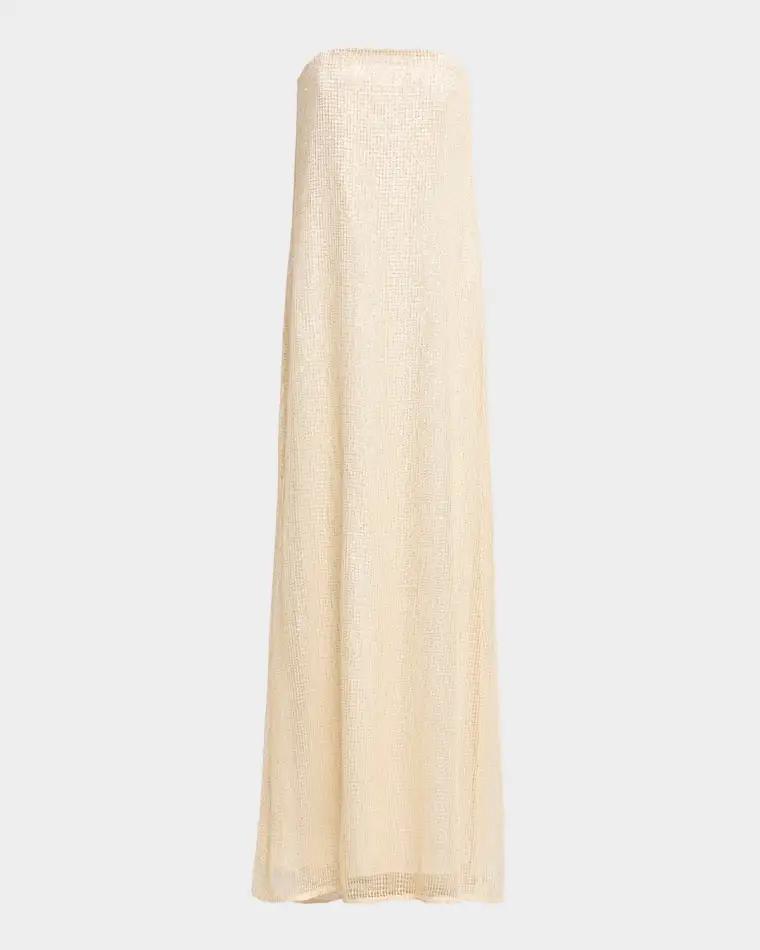 Carolyns Embellished Strapless Gown by TWP