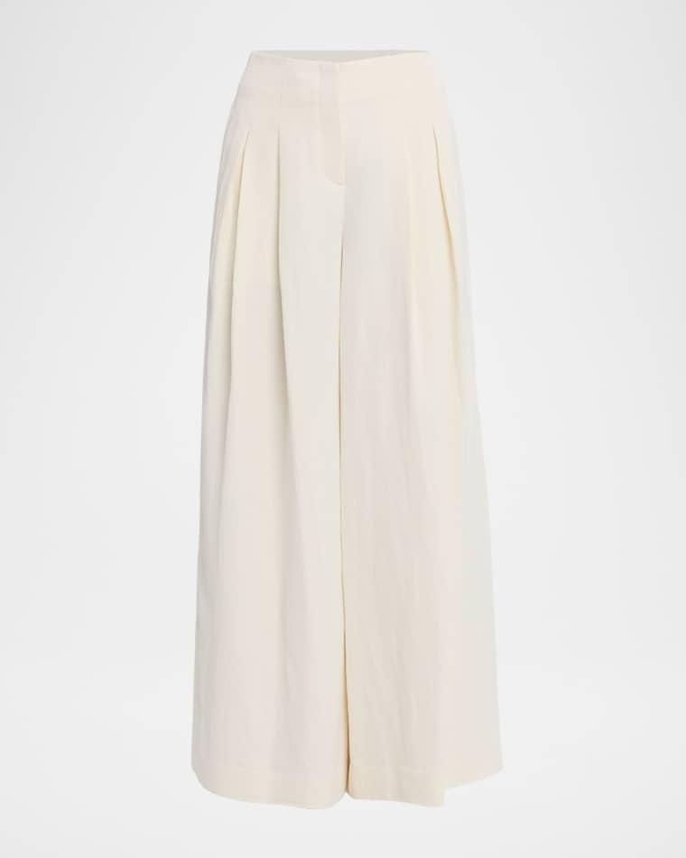 Drew Pleated Wide-Leg Pants by TWP