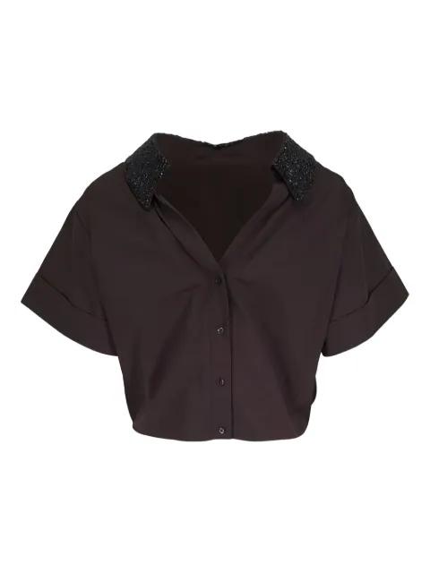 Forever & Always beaded cropped shirt by TWP