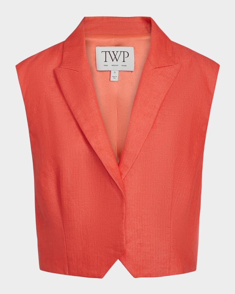 Katie Cotton-Linen Vest by TWP
