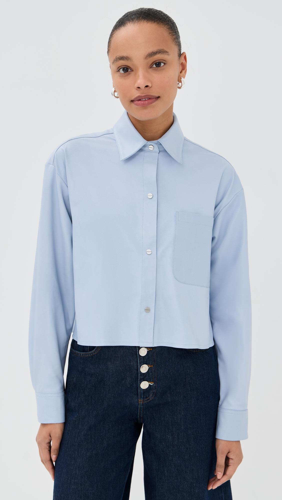 Leather Little Big Joe Button Down by TWP