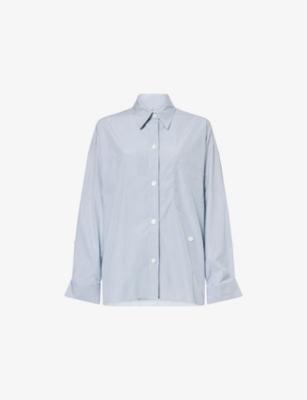 New Earl Striped Cotton-Poplin Shirt by TWP