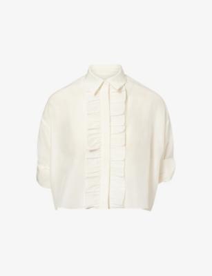 Next Ex Ruffled Cotton Shirt by TWP