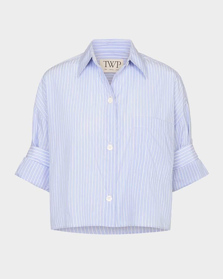 Next Ex Striped Cropped Shirt by TWP