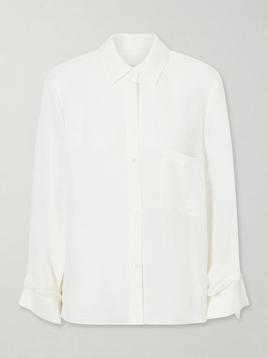 Next Morning linen and silk-blend shirt by TWP