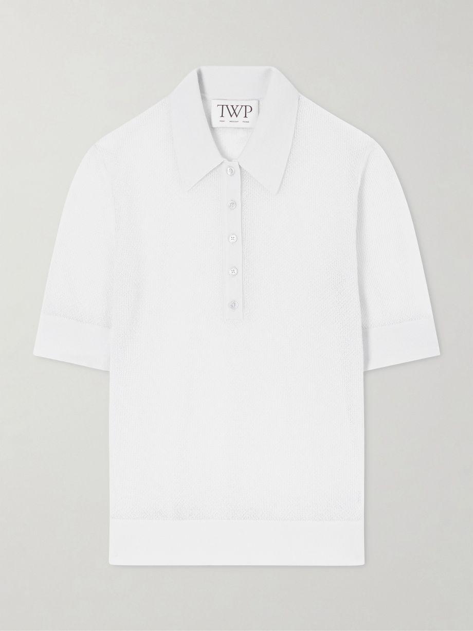 Open Stitch cashmere polo shirt by TWP