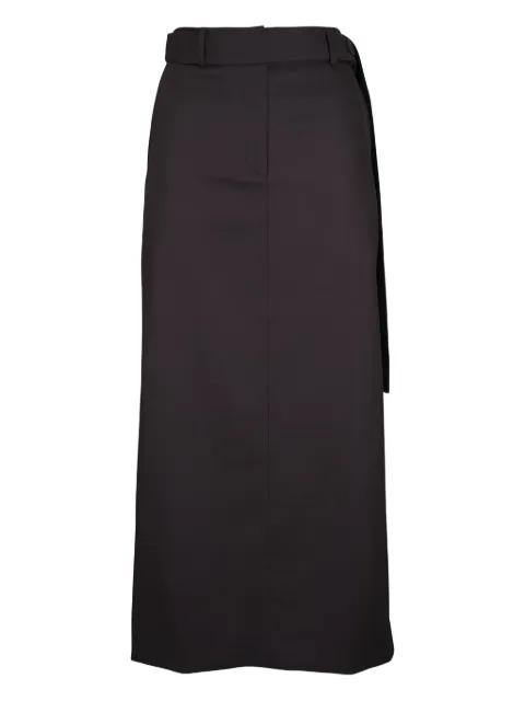 Slit belted maxi skirt by TWP