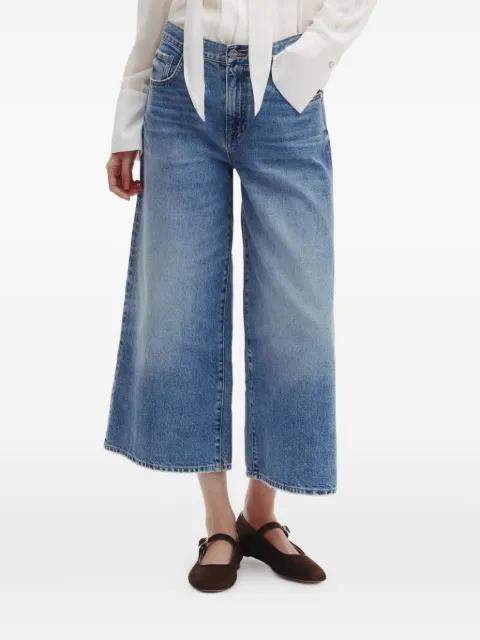 Tiny Dancer faded-wash wide-leg jeans by TWP
