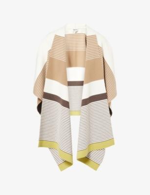 Wrapped-Around Striped Cashmere Cardigan by TWP