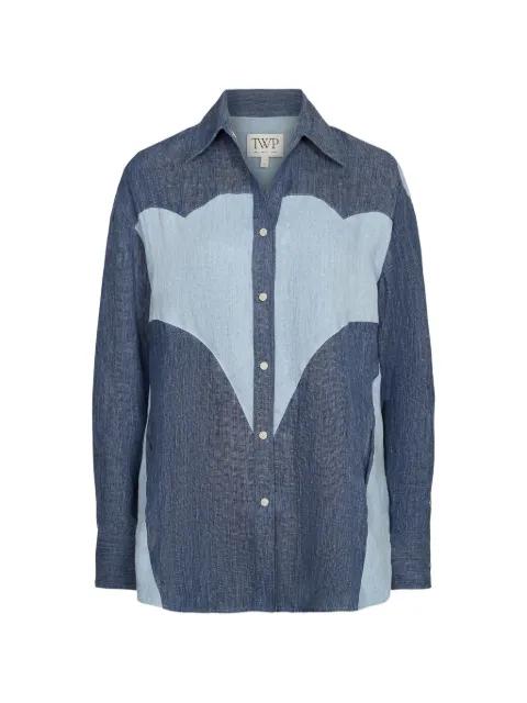 austin panelled shirt by TWP